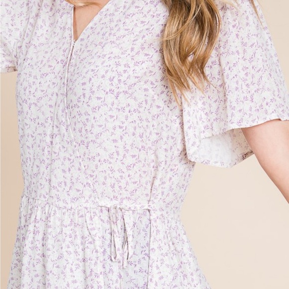 Floral Print Wrap Blouse - Picture 6 of 7